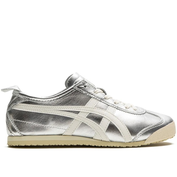 Onitsuka Tiger 37 NWT Mexico 66 Silver Metallic Sneakers - Picture 2 of 13